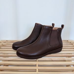 New Fitflop Chai Chelsea Boot Brown Sz 10